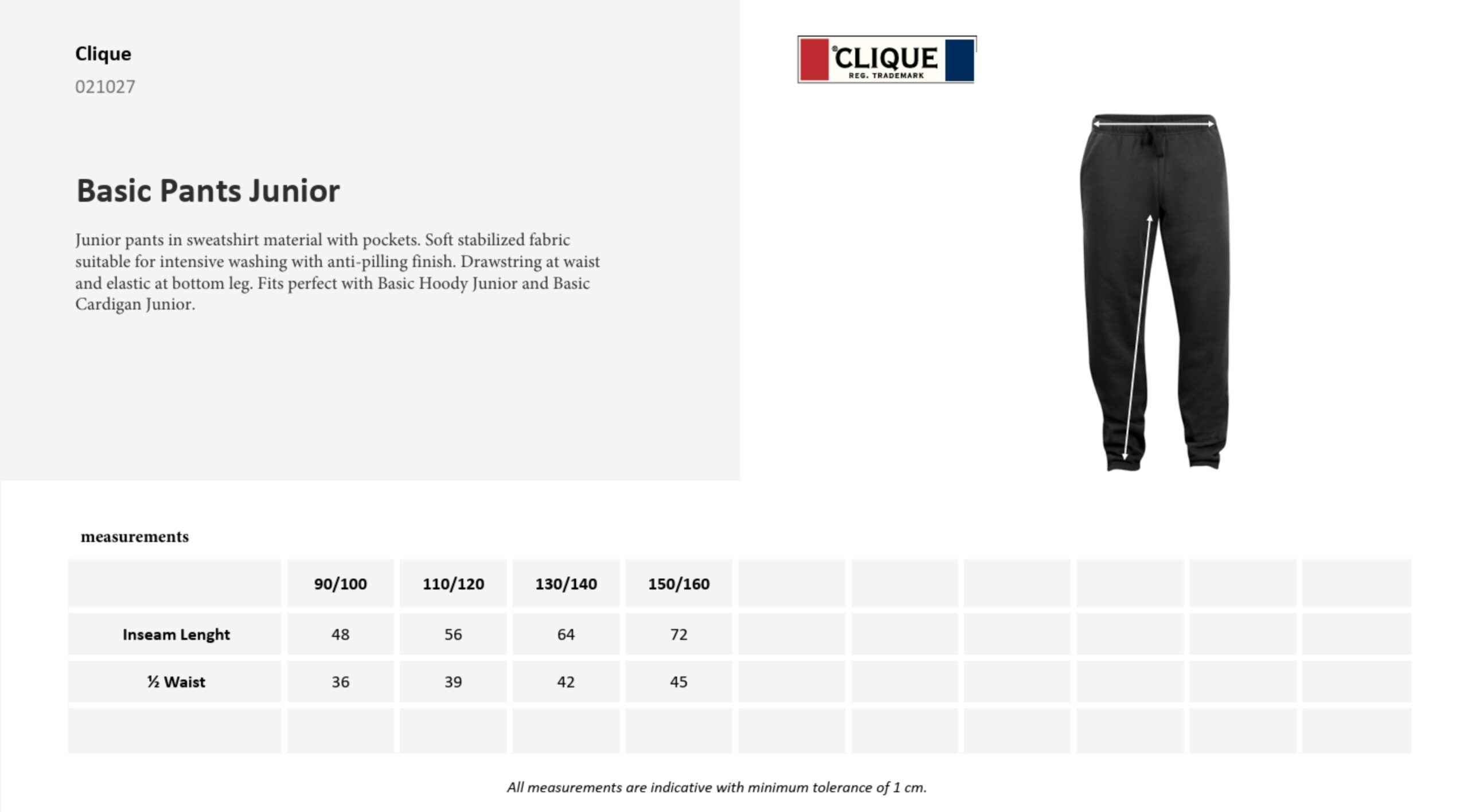 Basic Pants Junior / Norsk Optimistjolleklubb